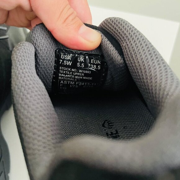 Wolverine Fletcher All Black Safety Toe Slip Resistant Mans Sz 7.5 Wide - Picture 6 of 7